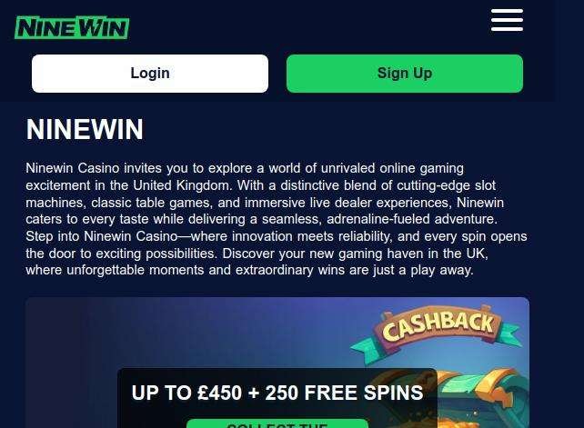 Best ninewin casino in United Kingdom